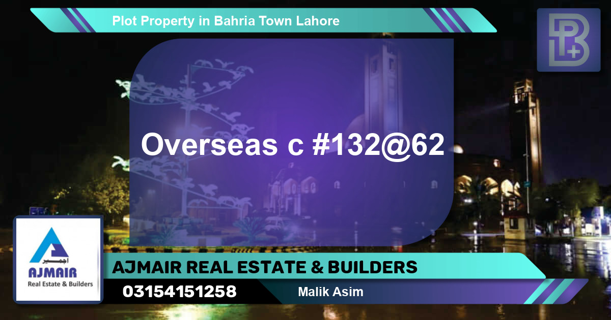 Residential Plot for Sale in Bahria Town, Lahore - (BP-55023)