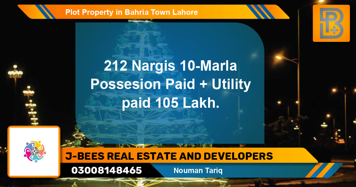 Residential Plot for Sale in Bahria Town, Lahore - (BP-55035)