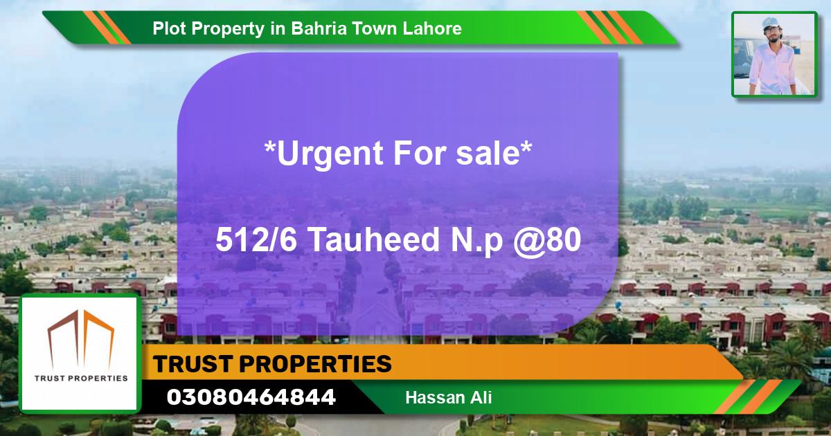 Residential Plot for Sale in Bahria Town, Lahore - (BP-55037)
