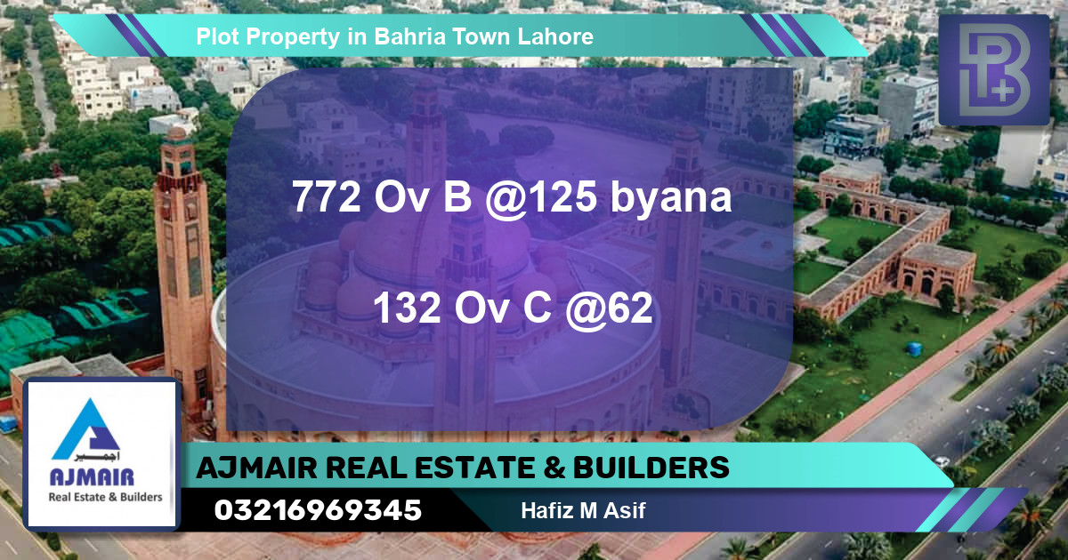 Residential Plot for Sale in Bahria Town, Lahore - (BP-55105)