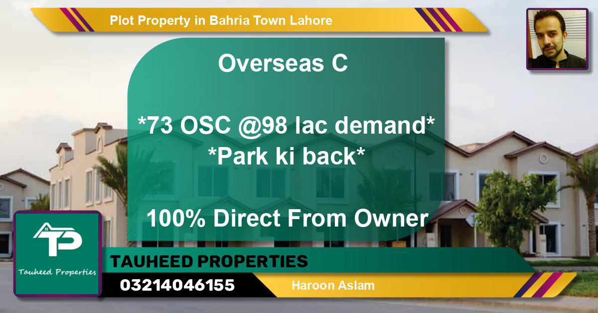 Residential Plot for Sale in Bahria Town, Lahore - (BP-55124)
