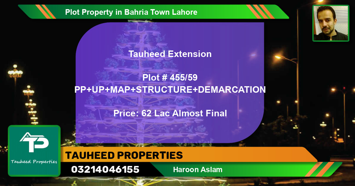 Residential Plot for Sale in Bahria Town, Lahore - (BP-55126)