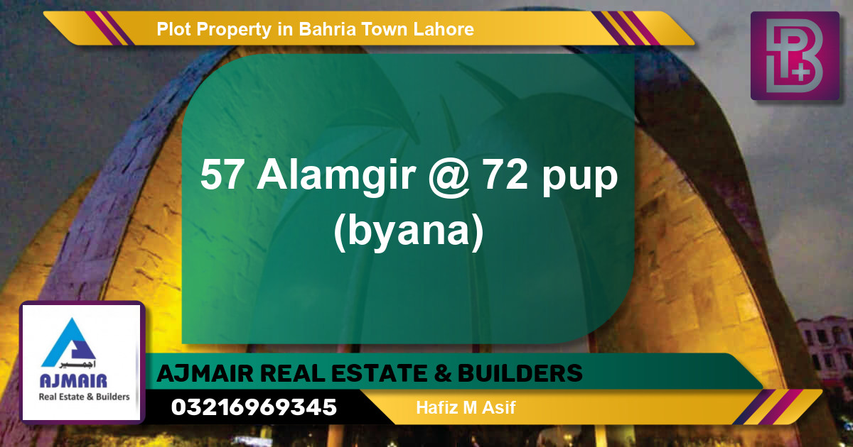 Residential Plot for Sale in Bahria Town, Lahore - (BP-55151)