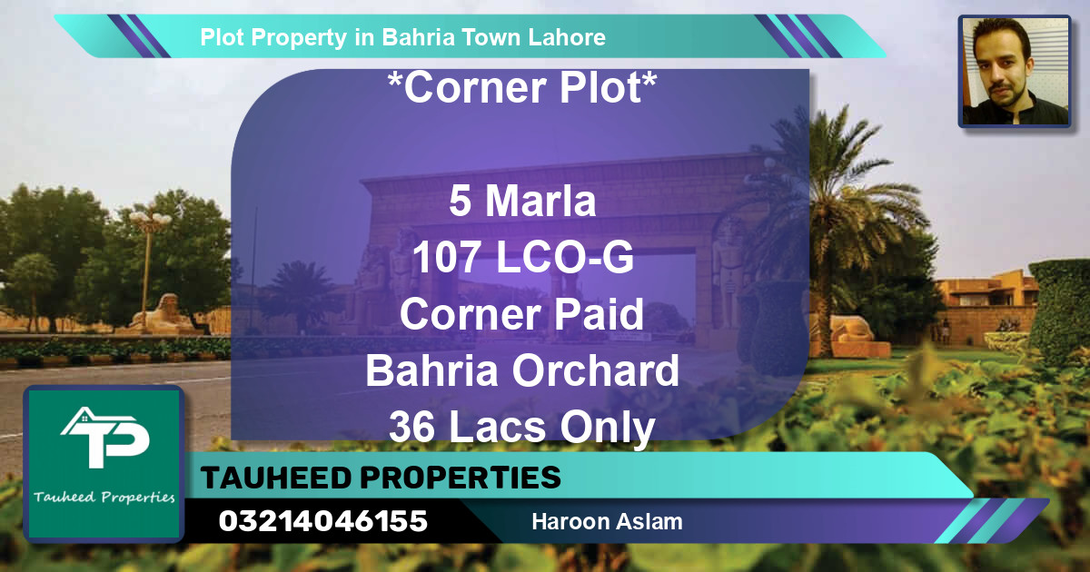 Residential Plot for Sale in Bahria Town, Lahore - (BP-55354)