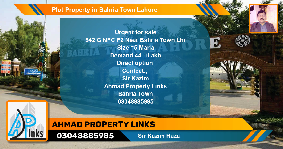 Residential Plot for Sale in Bahria Town, Lahore - (BP-55355)
