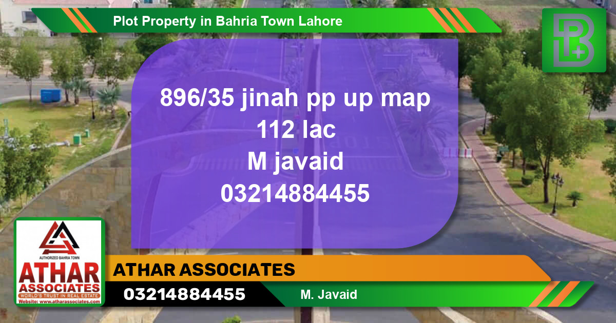 Residential Plot for Sale in Bahria Town, Lahore - (BP-55361)