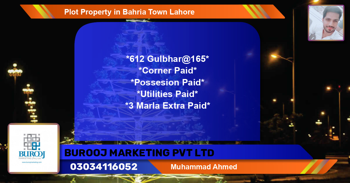 Residential Plot for Sale in Bahria Town, Lahore - (BP-55368)