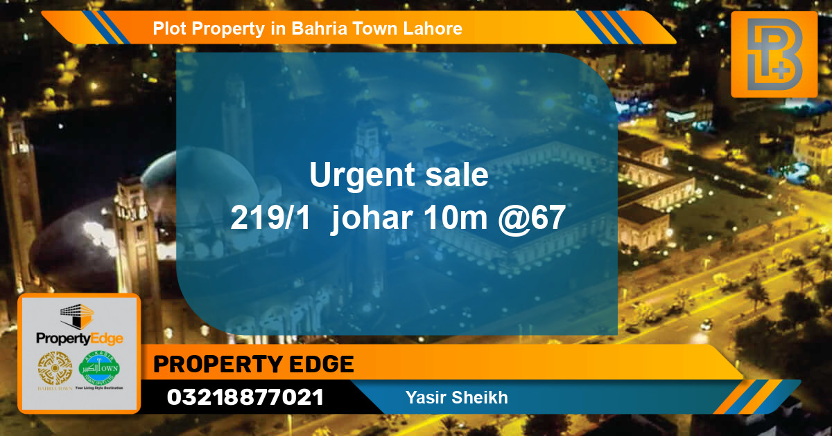 Residential Plot for Sale in Bahria Town, Lahore - (BP-55373)
