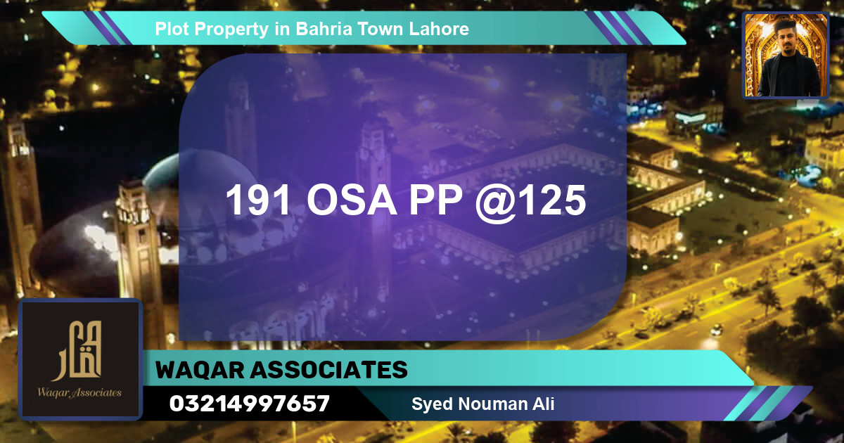 Residential Plot for Sale in Bahria Town, Lahore - (BP-55393)