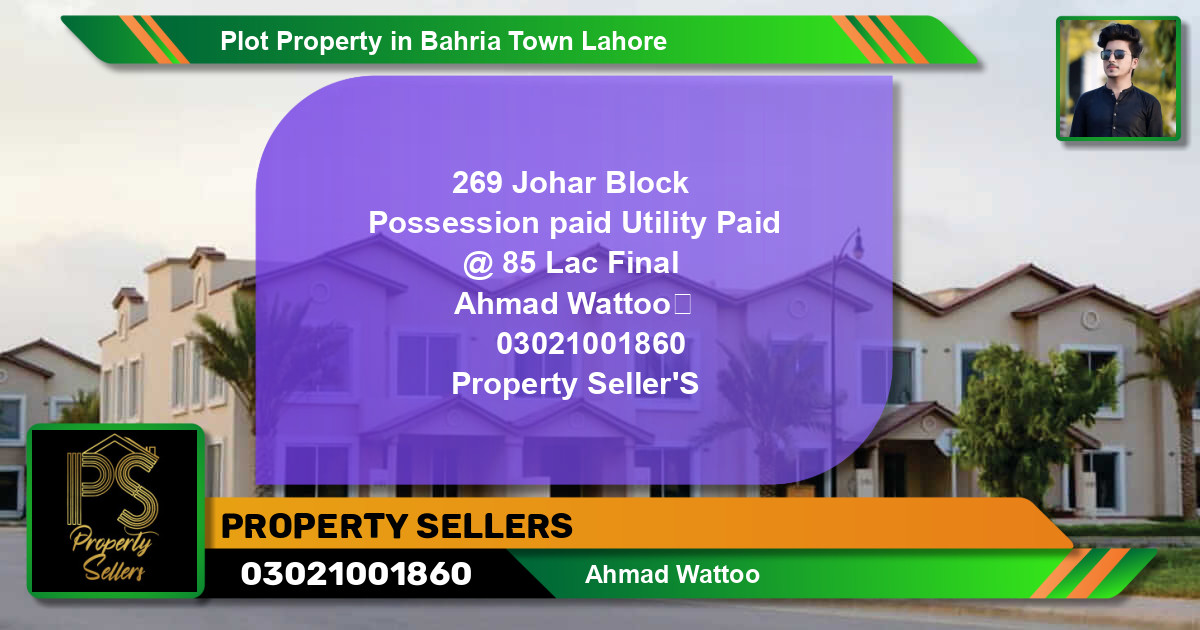 Residential Plot for Sale in Bahria Town, Lahore - (BP-55459)