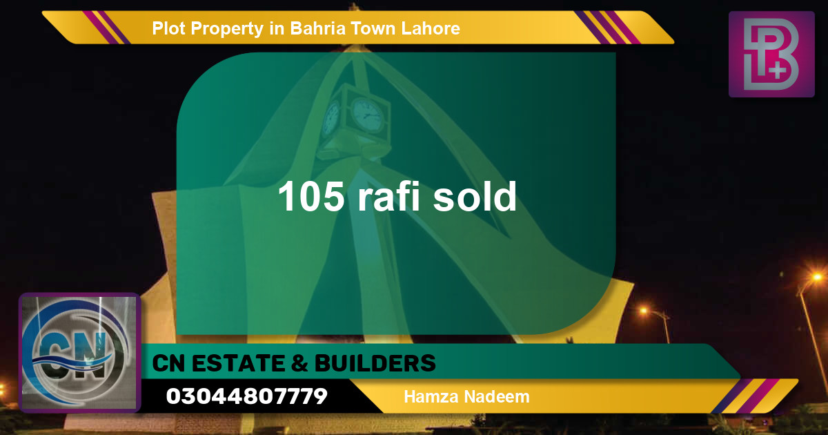 Residential Plot for Sale in Bahria Town, Lahore - (BP-55462)