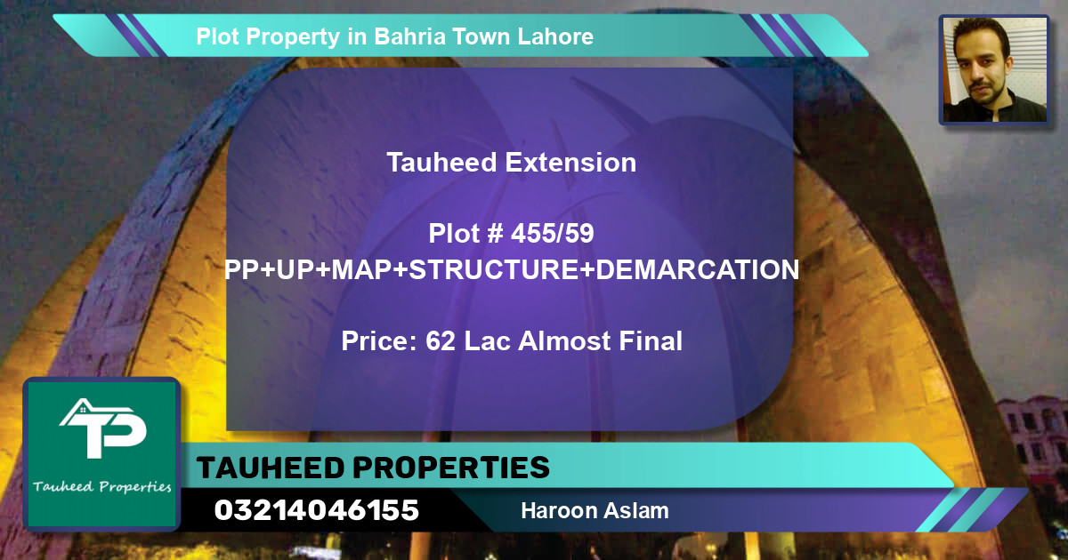 Residential Plot for Sale in Bahria Town, Lahore - (BP-55512)