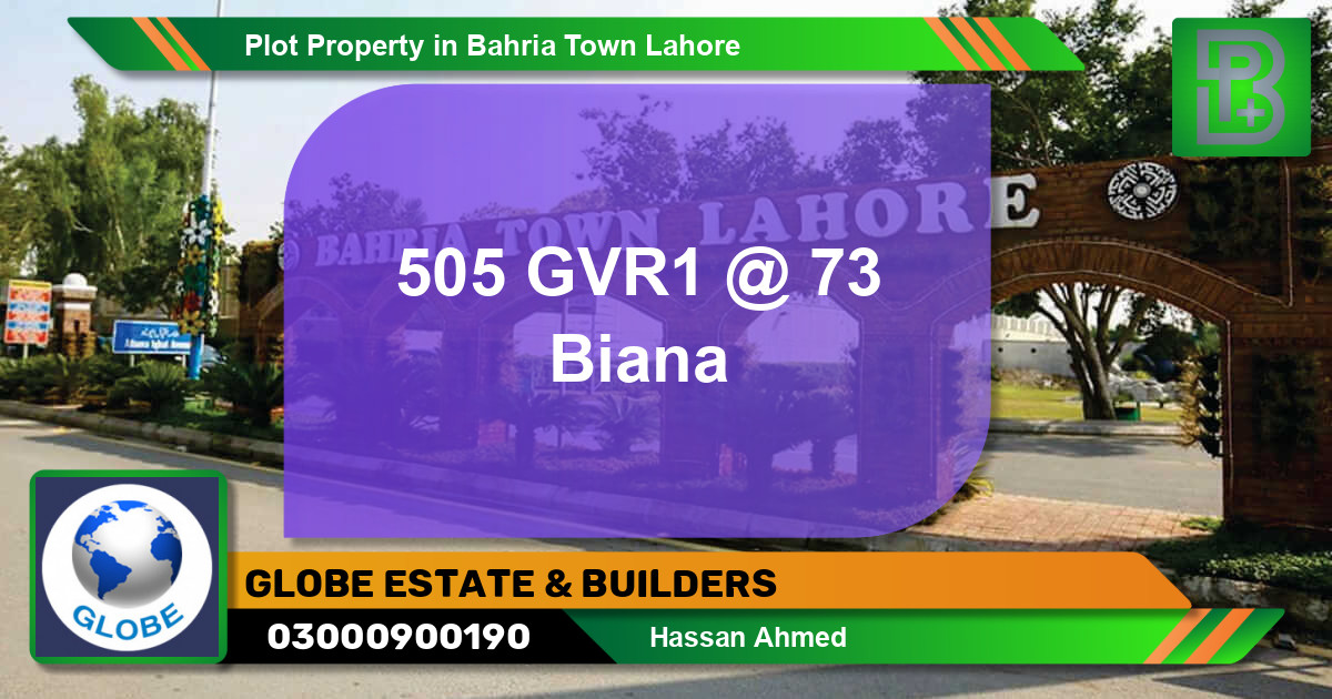 Residential Plot for Sale in Bahria Town, Lahore - (BP-55515)