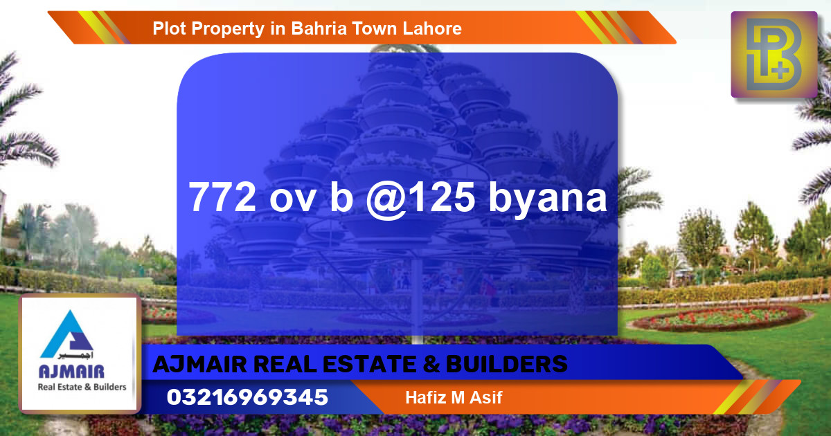 Residential Plot for Sale in Bahria Town, Lahore - (BP-55556)