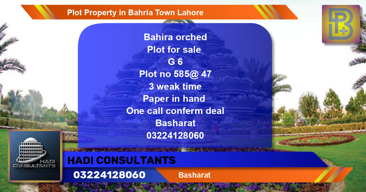 Residential Plot for Sale in Bahria Town, Lahore - (BP-55564)