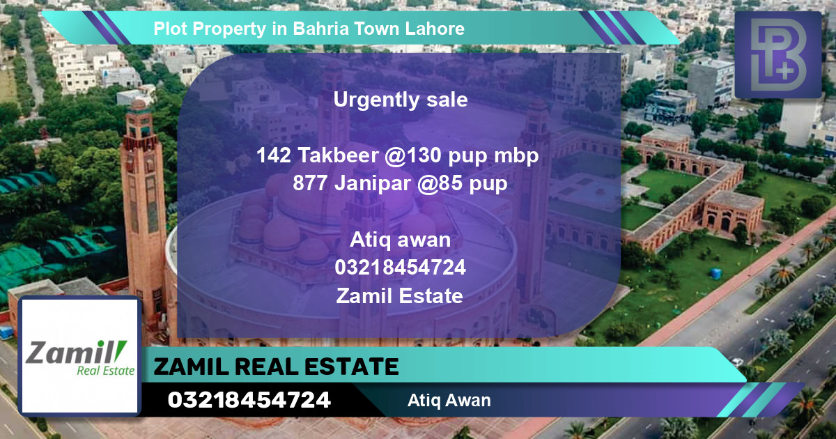 Residential Plot for Sale in Bahria Town, Lahore - (BP-55577)