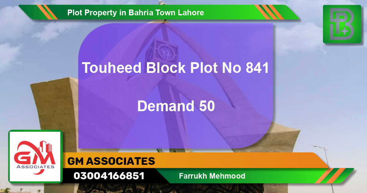 Residential Plot for Sale in Bahria Town, Lahore - (BP-55655)
