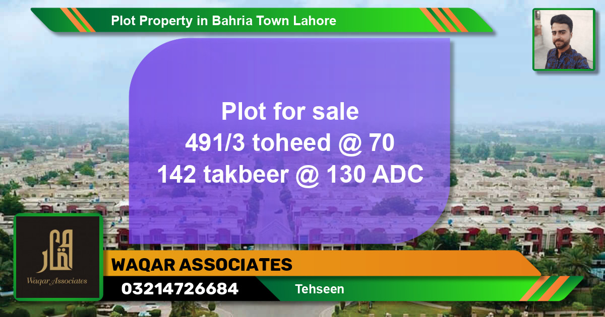Residential Plot for Sale in Bahria Town, Lahore - (BP-55691)