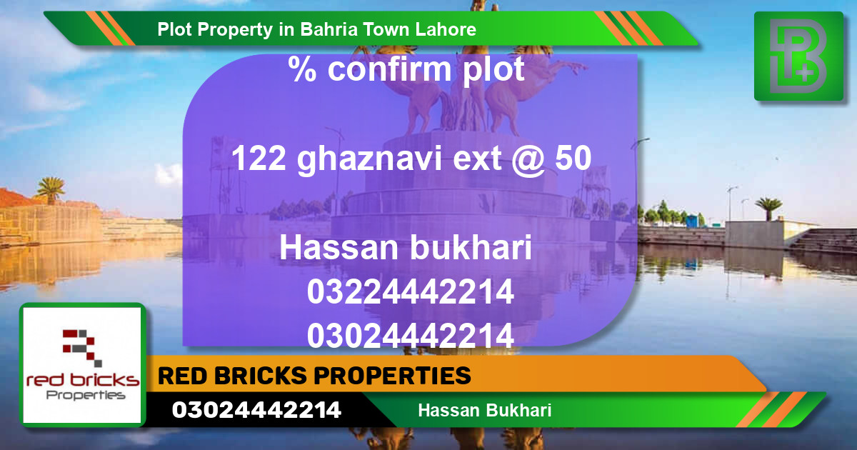 Residential Plot for Sale in Bahria Town, Lahore - (BP-55709)