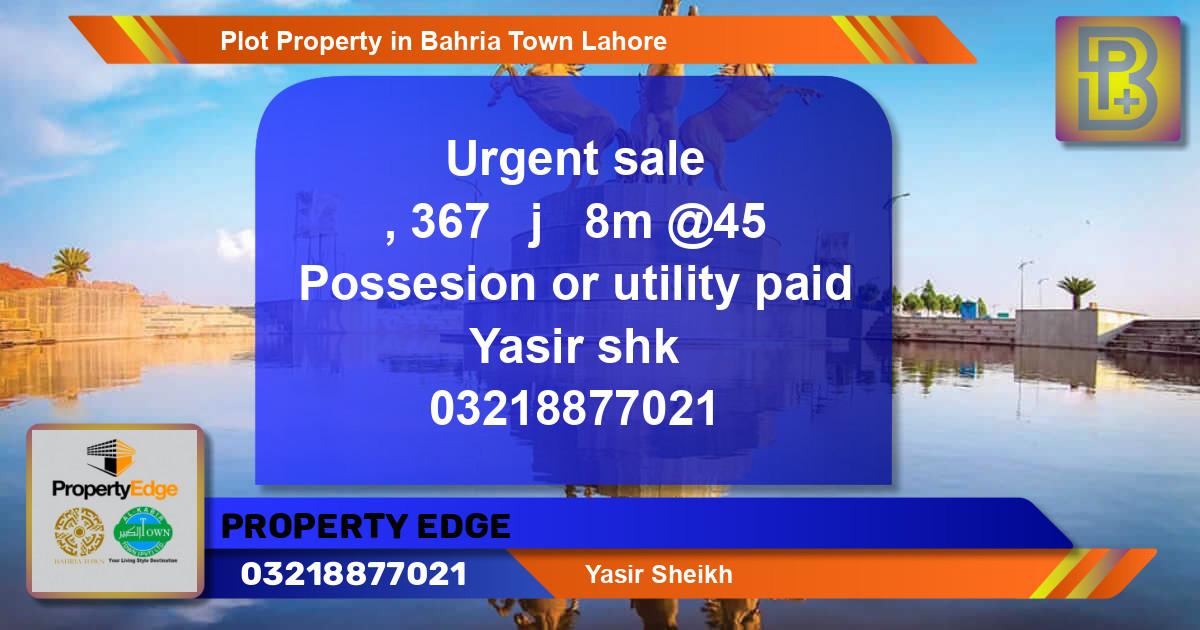 Residential Plot for Sale in Bahria Town, Lahore - (BP-55760)