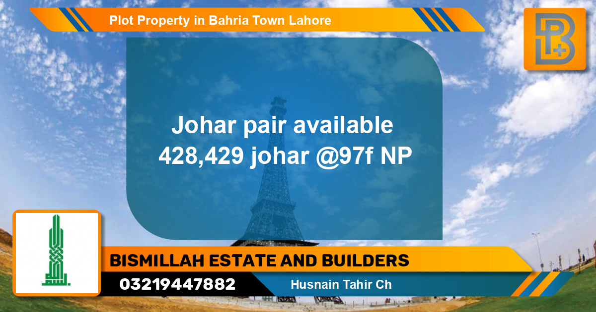 Residential Plot for Sale in Bahria Town, Lahore - (BP-56059)
