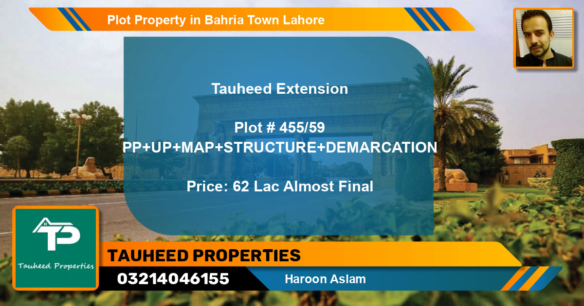 Residential Plot for Sale in Bahria Town, Lahore - (BP-56062)
