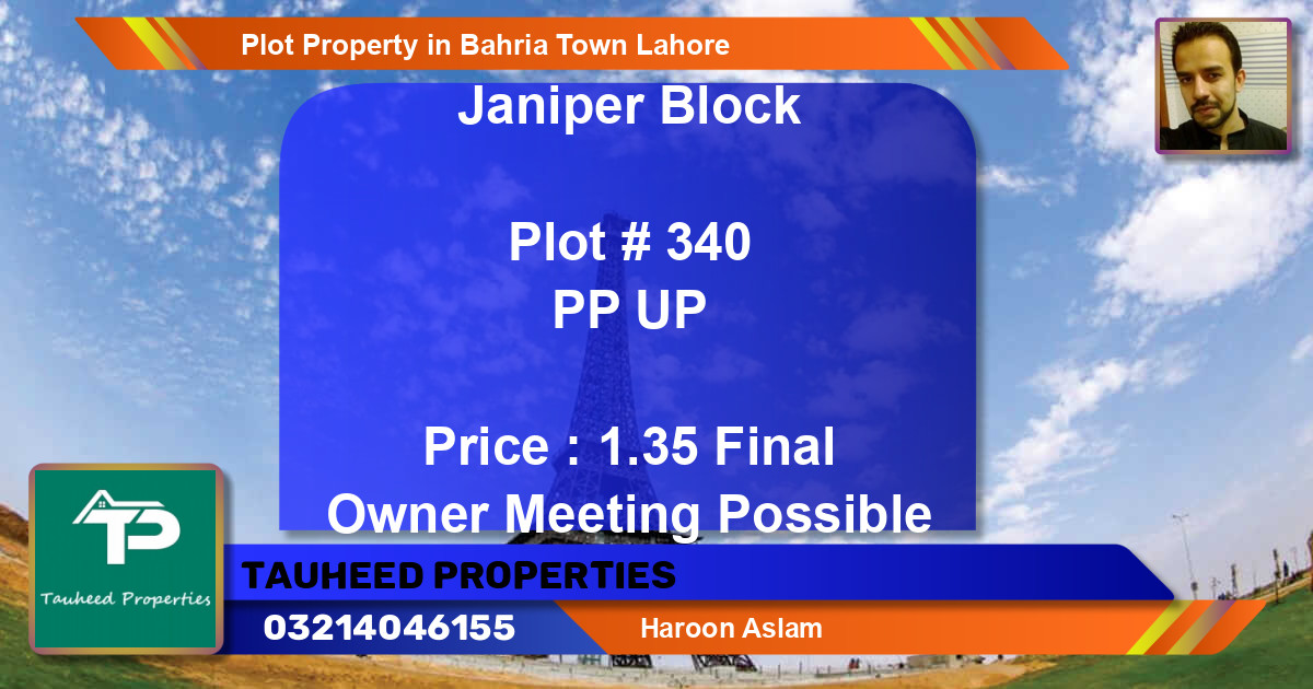 Residential Plot for Sale in Bahria Town, Lahore - (BP-56064)