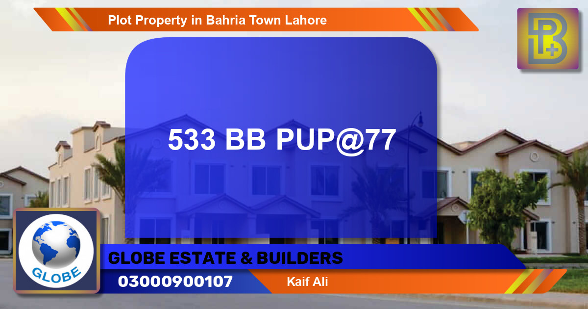Residential Plot for Sale in Bahria Town, Lahore - (BP-56080)
