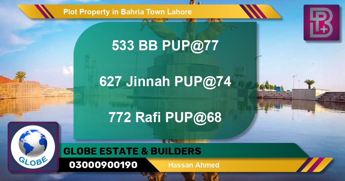 Residential Plot for Sale in Bahria Town, Lahore - (BP-56090)