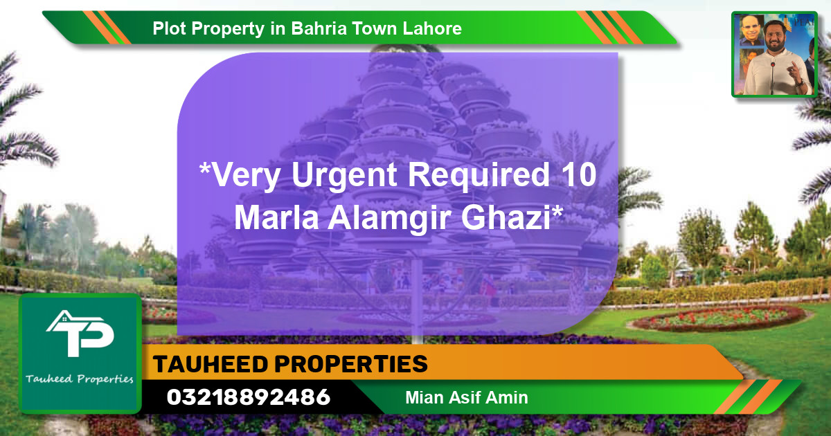 Residential Plot for Sale in Bahria Town, Lahore - (BP-56138)