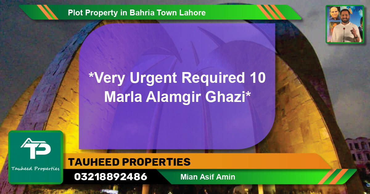 Residential Plot for Sale in Bahria Town, Lahore - (BP-56139)