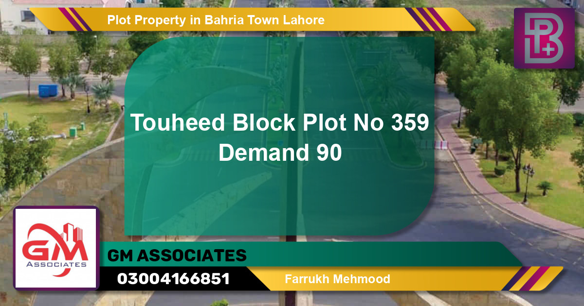 Residential Plot for Sale in Bahria Town, Lahore - (BP-56140)
