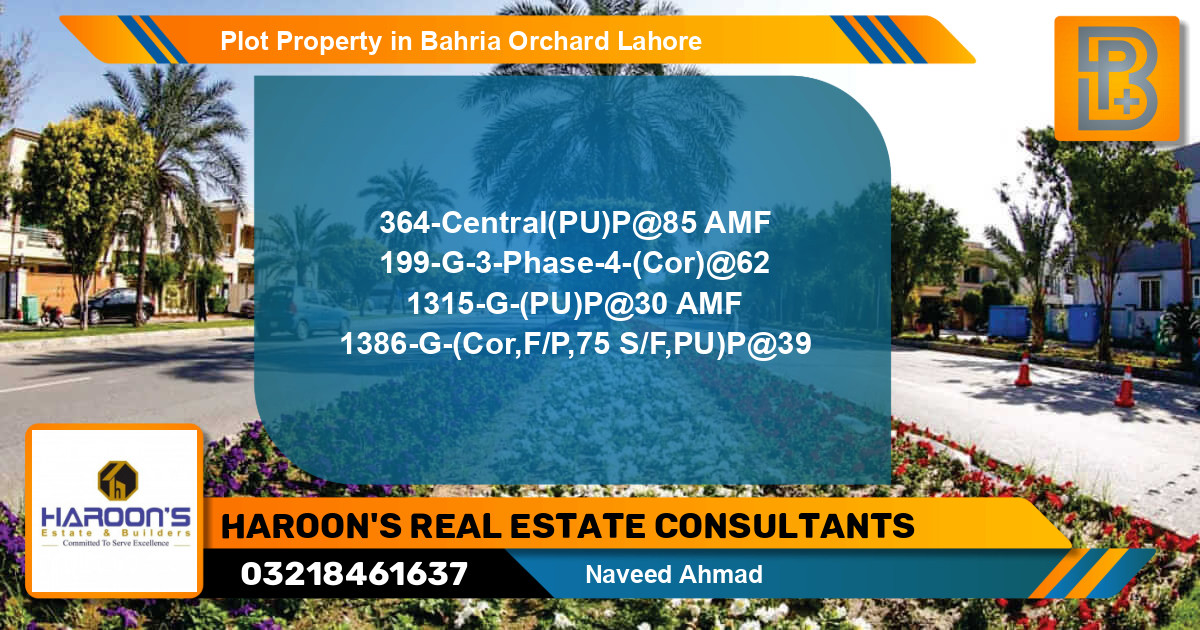Residential Plot for Sale in Bahria Orchard, Lahore - (BP-56158)
