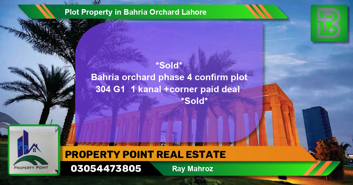 Residential Plot for Sale in Bahria Orchard, Lahore - (BP-56172)