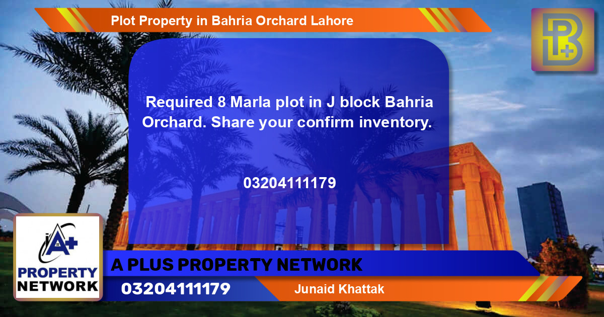 Residential Plot for Sale in Bahria Orchard, Lahore - (BP-56175)