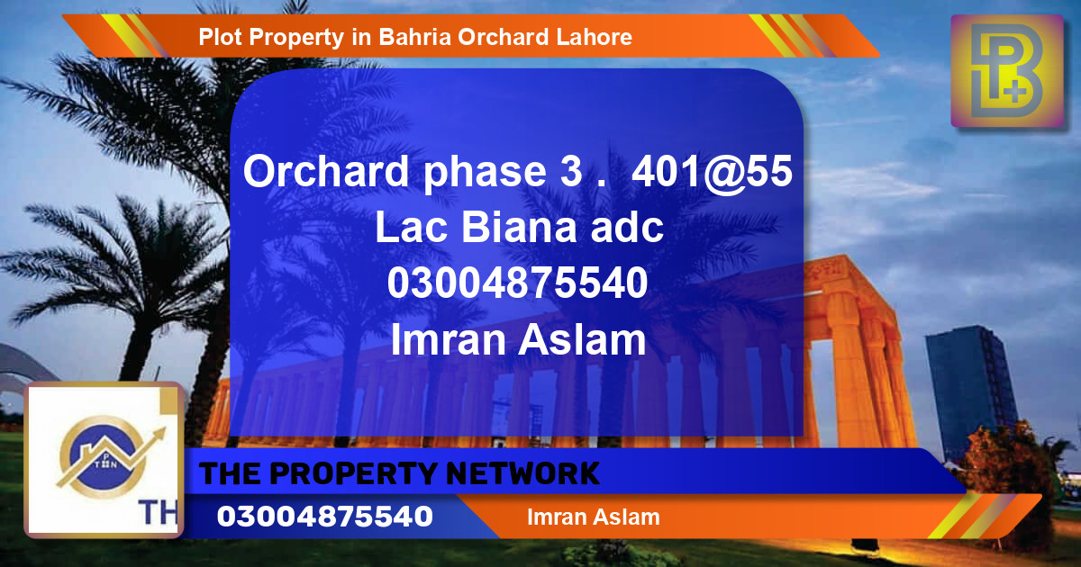 Residential Plot for Sale in Bahria Orchard, Lahore - (BP-56181)
