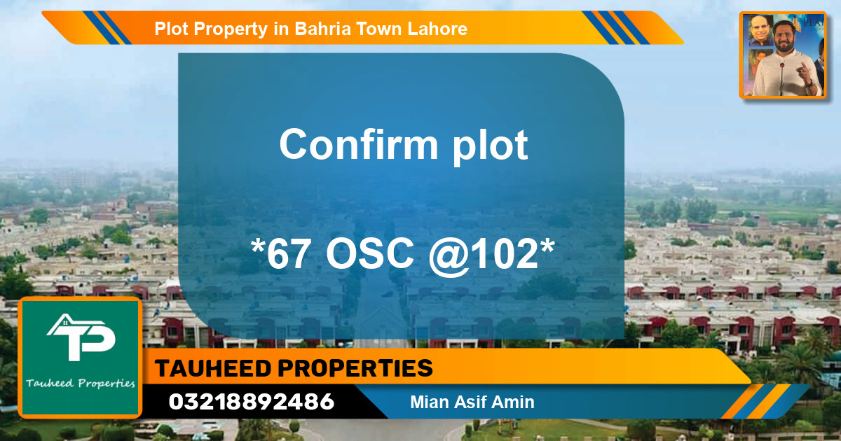 Residential Plot for Sale in Bahria Town, Lahore - (BP-56195)
