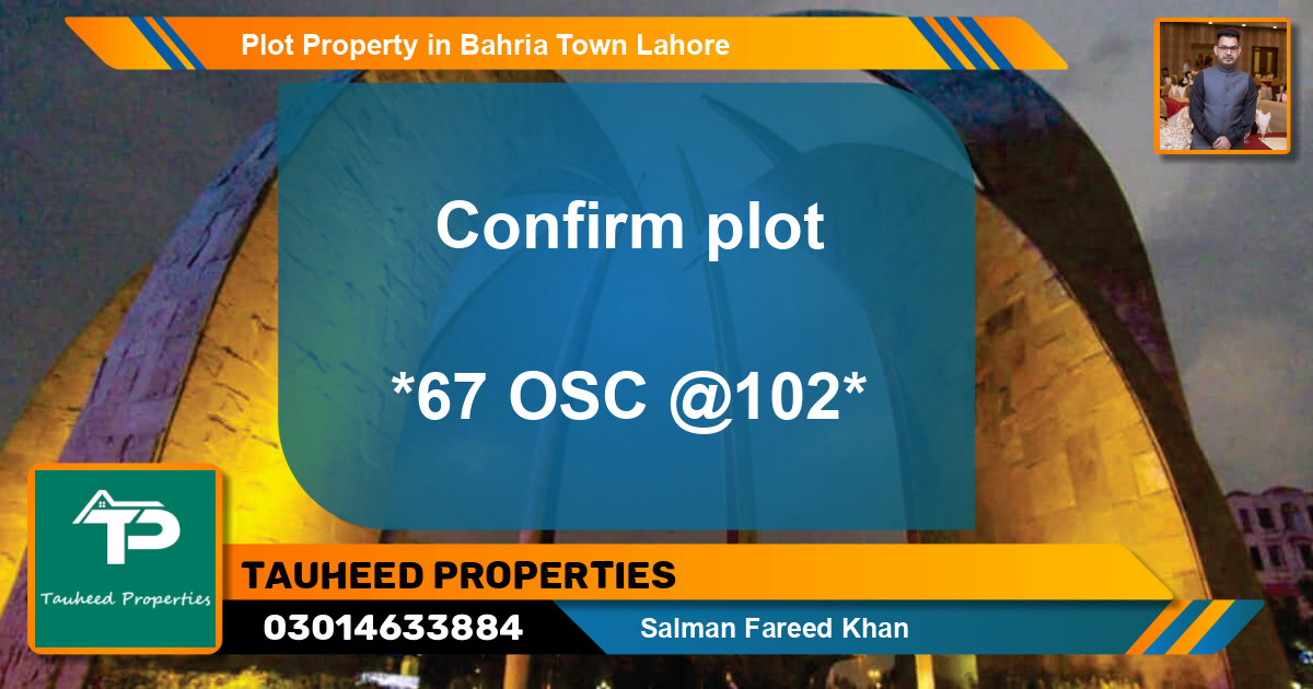 Residential Plot for Sale in Bahria Town, Lahore - (BP-56198)