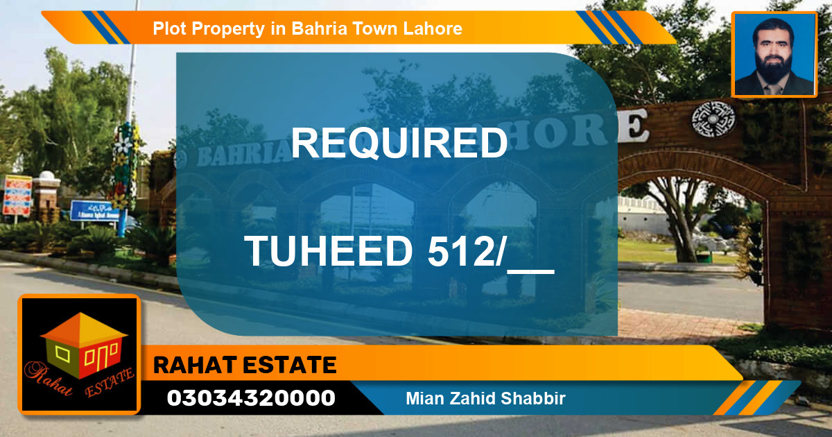 Residential Plot for Sale in Bahria Town, Lahore - (BP-56223)