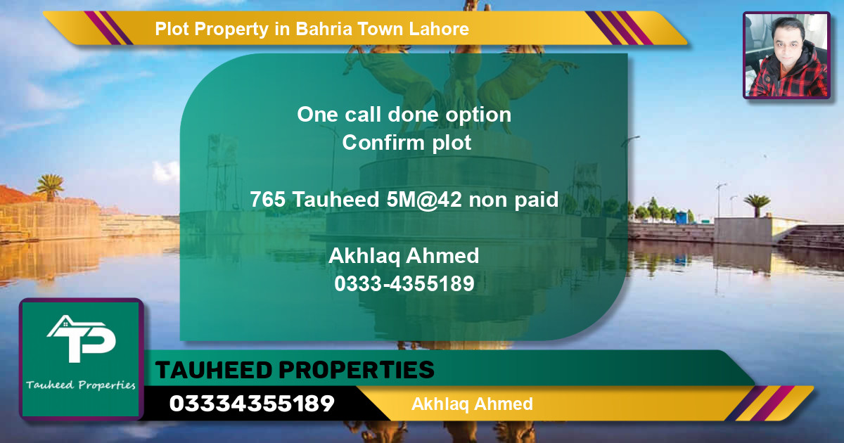 Residential Plot for Sale in Bahria Town, Lahore - (BP-56228)
