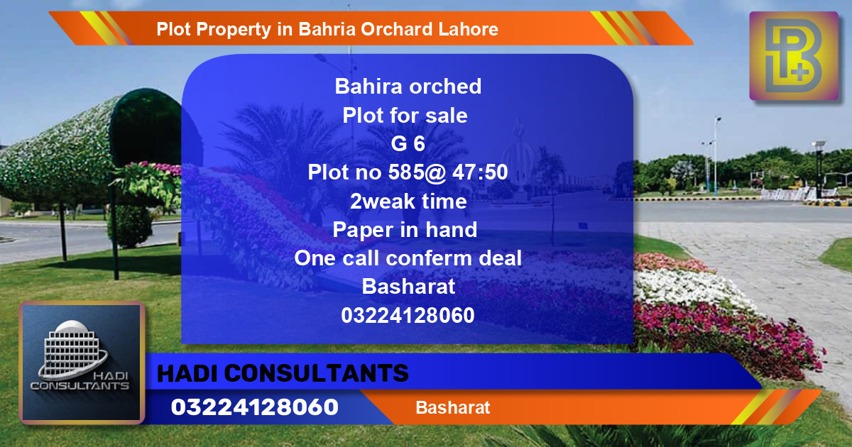 Residential Plot for Sale in Bahria Orchard, Lahore - (BP-56235)