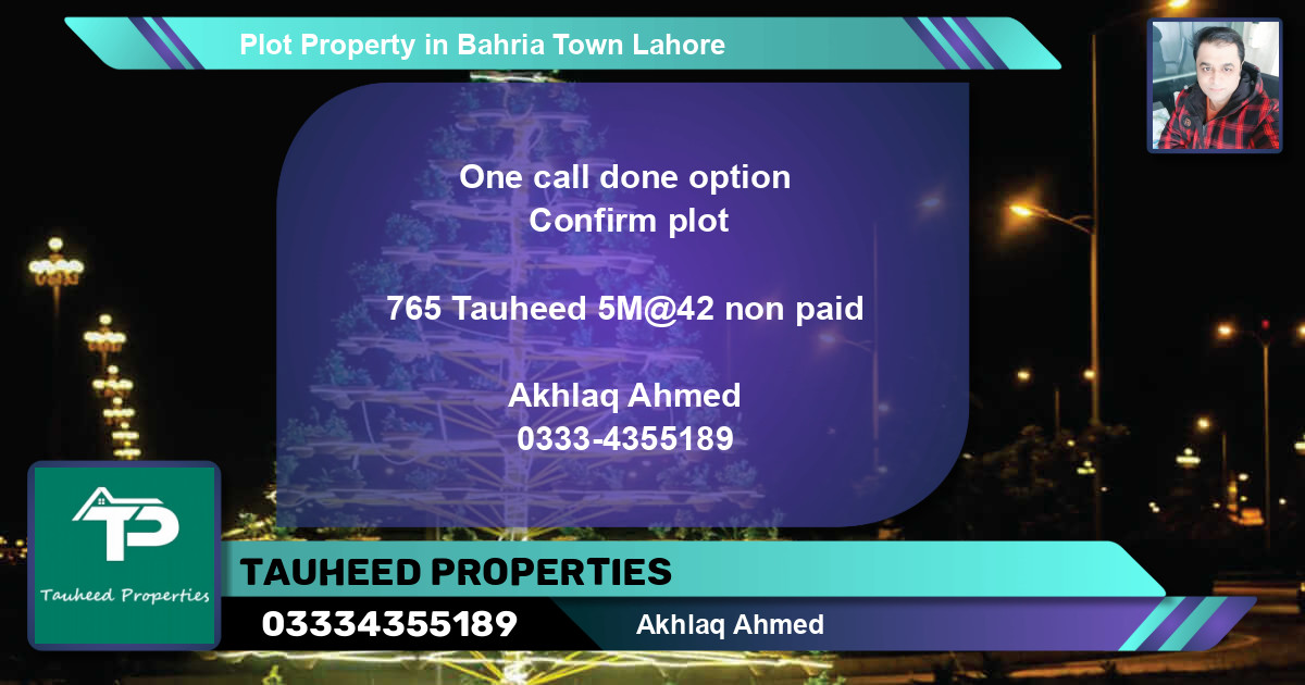 Residential Plot for Sale in Bahria Town, Lahore - (BP-56271)