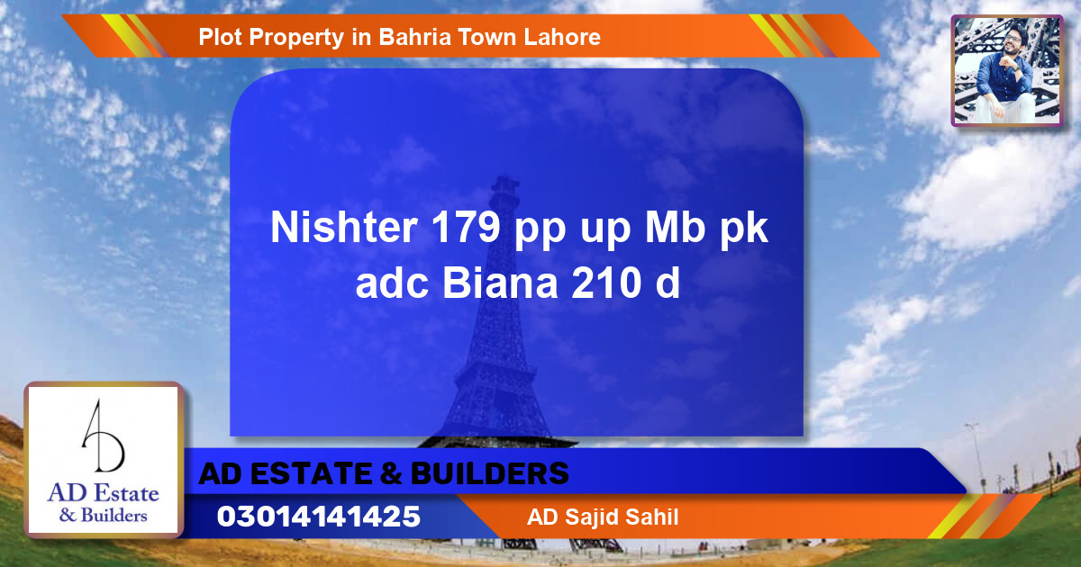 Residential Plot for Sale in Bahria Town, Lahore - (BP-56301)