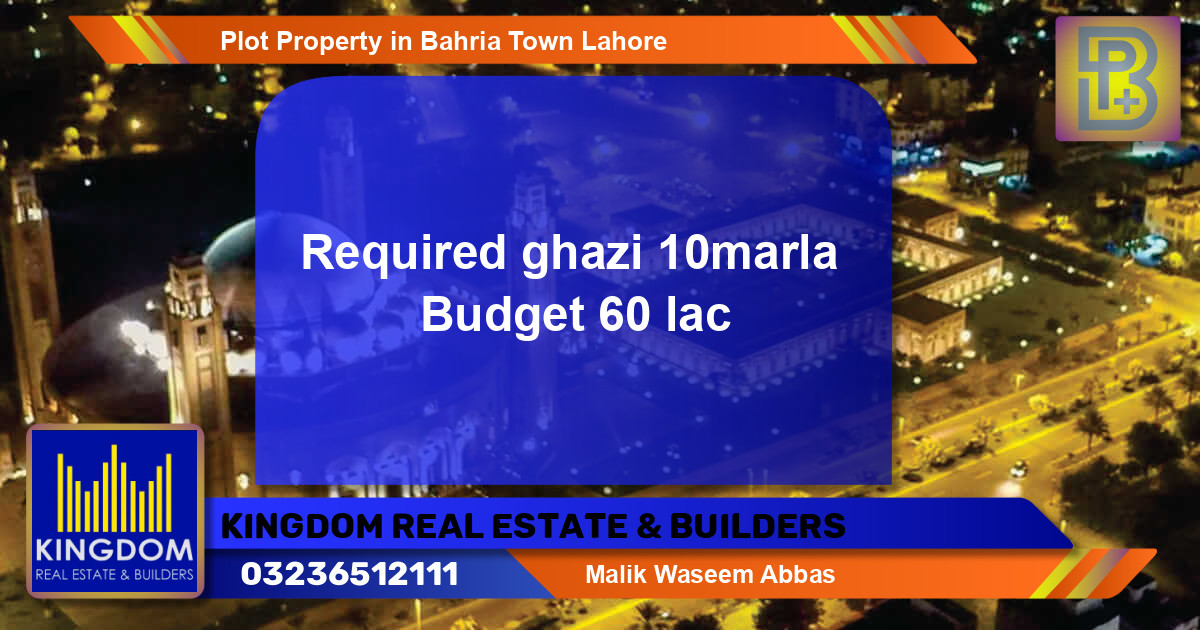 Residential Plot for Sale in Bahria Town, Lahore - (BP-56303)