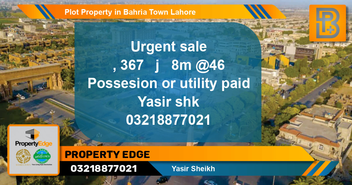 Residential Plot for Sale in Bahria Town, Lahore - (BP-56307)