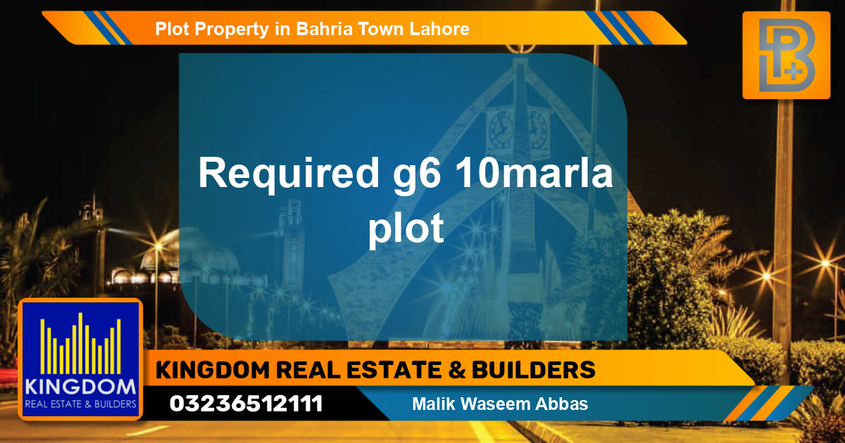 Residential Plot for Sale in Bahria Town, Lahore - (BP-56330)