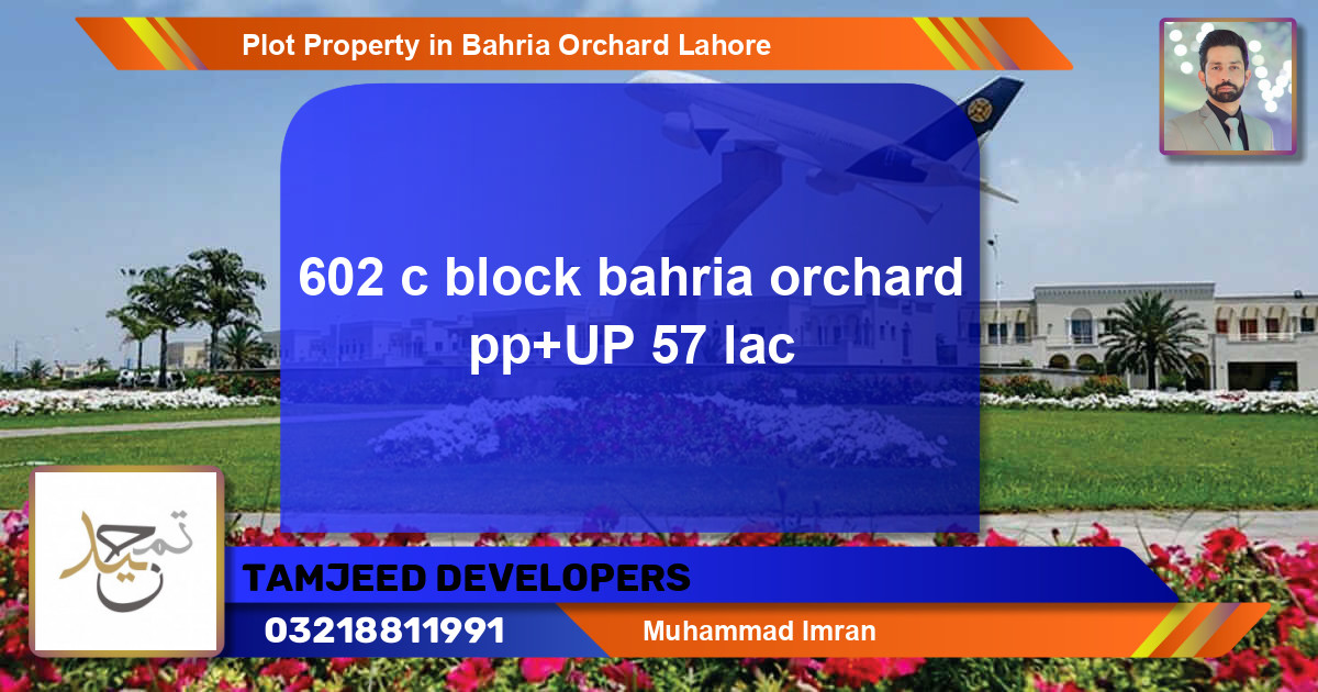 Residential Plot for Sale in Bahria Orchard, Lahore - (BP-56340)
