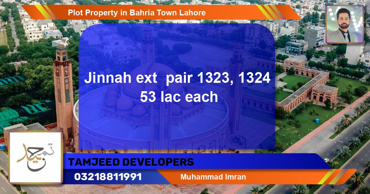Residential Plot for Sale in Bahria Town, Lahore - (BP-56344)