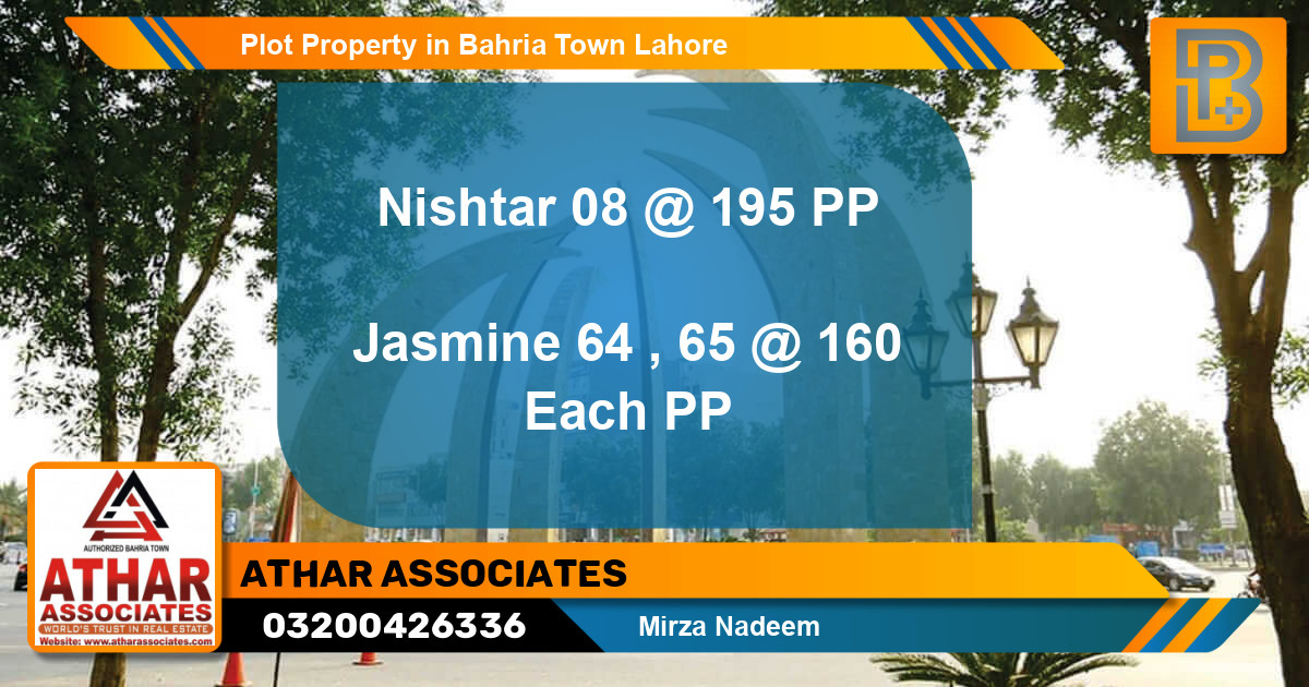 Residential Plot for Sale in Bahria Town, Lahore - (BP-56358)