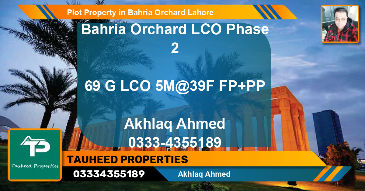 Residential Plot for Sale in Bahria Orchard, Lahore - (BP-56359)